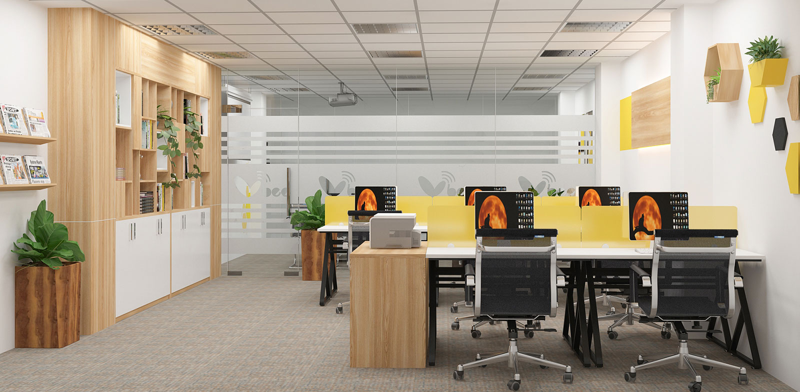 Những thiết kế nội thất văn phòng Hà Nội a&more gây ấn tượng mạnh với khách hàng
