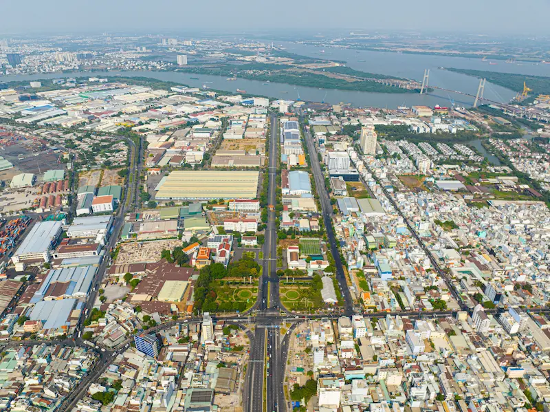 Current landscape of industrial park Vietnam 