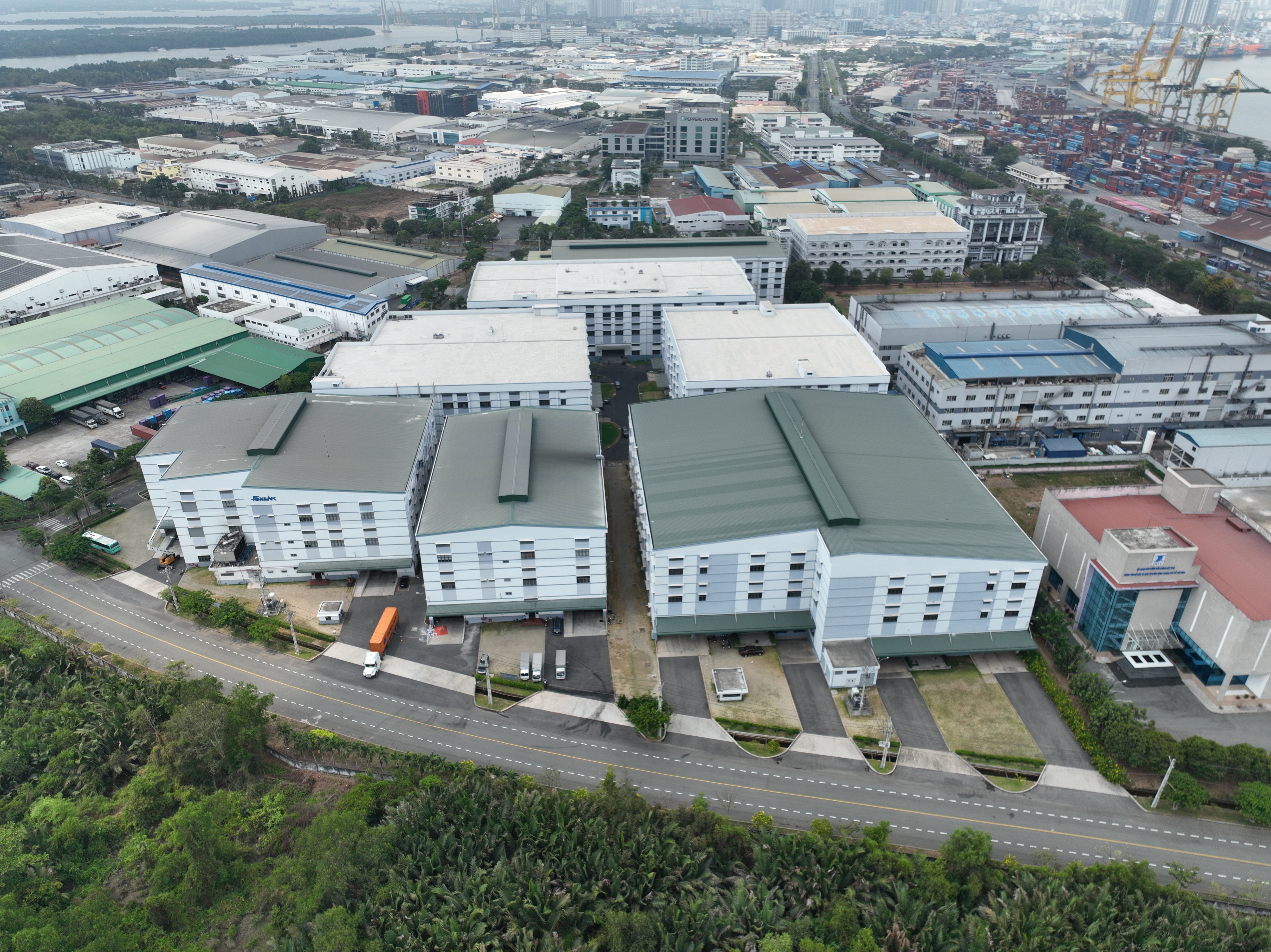 Standard multi-story factory cluster in Tan Thuan EPZ